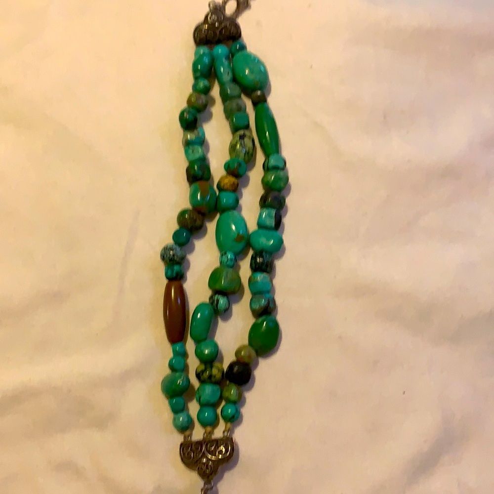 Turquoise wristlet